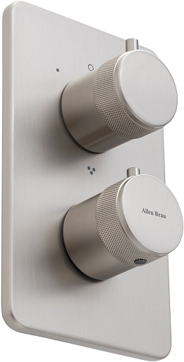 Allen Brau Смеситель для ванны Priority 5.31314-BN (с внутренней частью, 3 выхода) никель браш – фотография-2